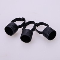 Black Plastic tattoo Pigment holder ring cup with sponge cup for emma tattoo ink